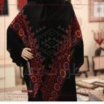 Black Wide Traditional Palestinian Shawl