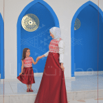Matchy Embroidered Dress for Mum and Girl
