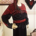 ثوب فلاح فلسطيني عصري مطرز بالريش الفلاحي