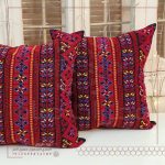 Palestinian Falahi Embroidery Modern Pillow