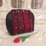 Semi-Circular Hand-Embroidered Women's bag
