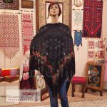 Palestinian Flag Colors Hand-Embroidered Shawl