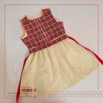 Georgette Embroidered Girl's Dress with Palestinian Heritage Designs